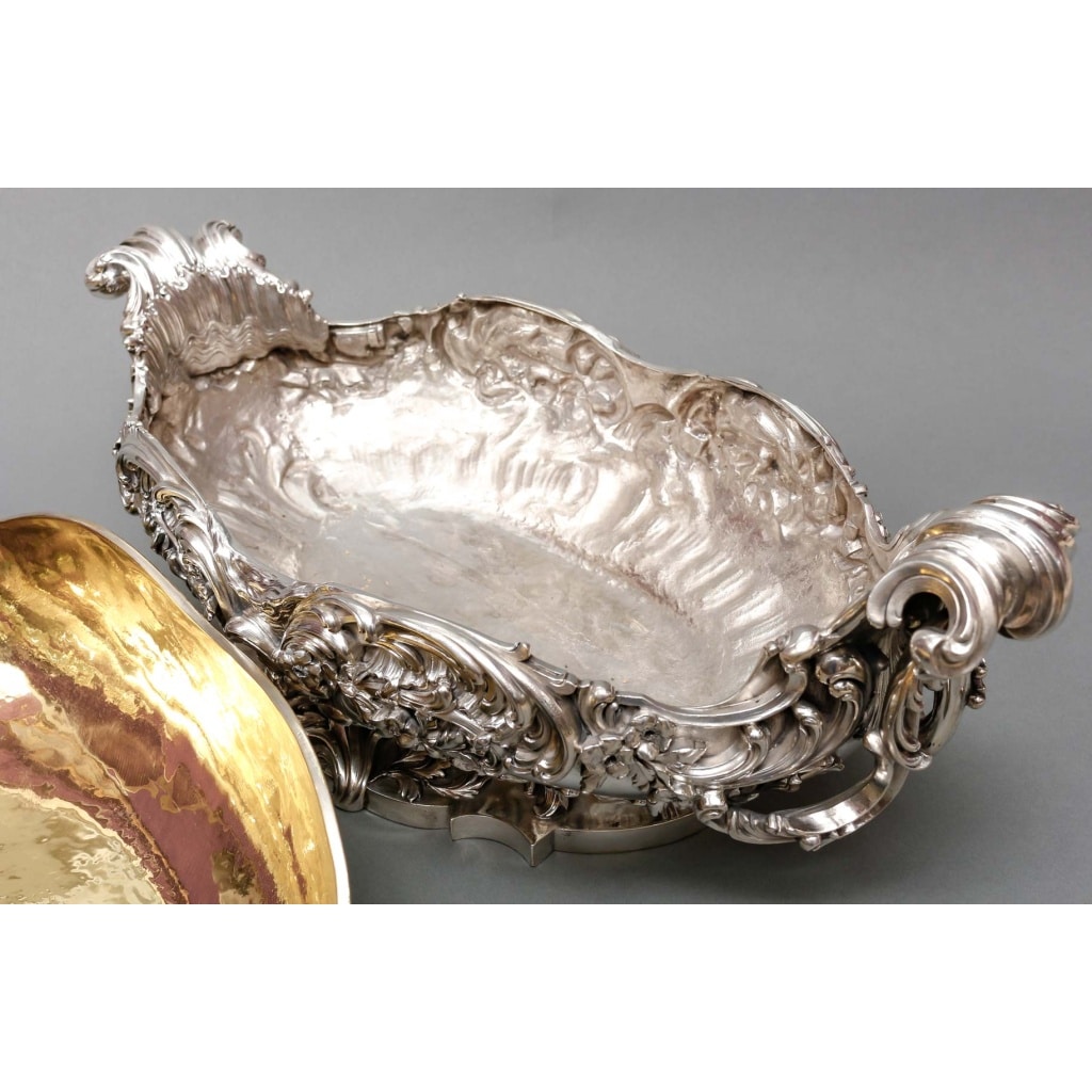 TIFFANY & Co – Importante Jardinière en argent massif époque XIXe | Biron 