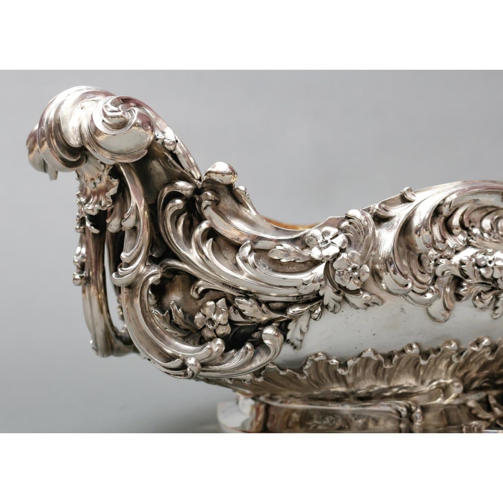 TIFFANY & Co – Importante Jardinière en argent massif époque XIXe | Biron 
