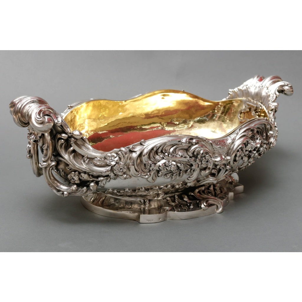 TIFFANY & Co – Importante Jardinière en argent massif époque XIXe | Biron 