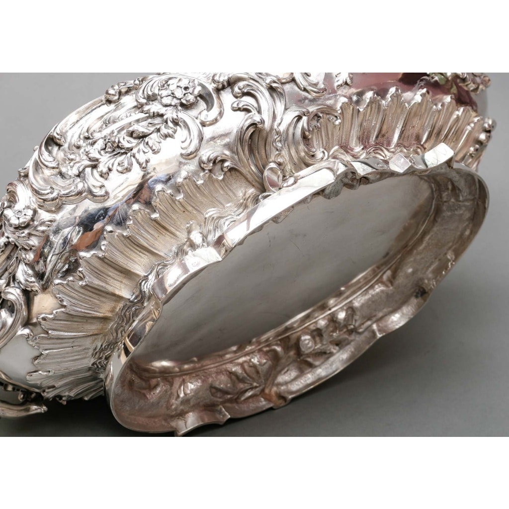 TIFFANY & Co – Importante Jardinière en argent massif époque XIXe | Biron 