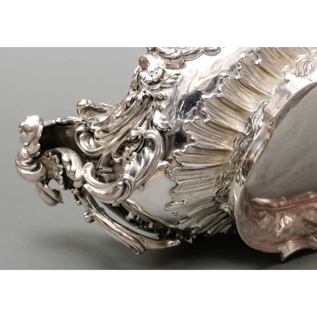 TIFFANY & Co – Importante Jardinière en argent massif époque XIXe | Biron 