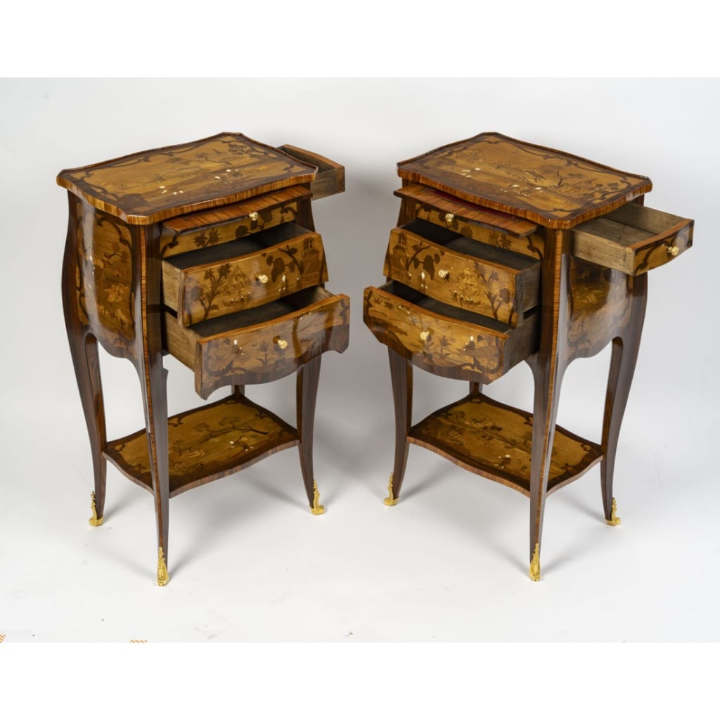 Paire de chevets de style Louis XV. | Biron 