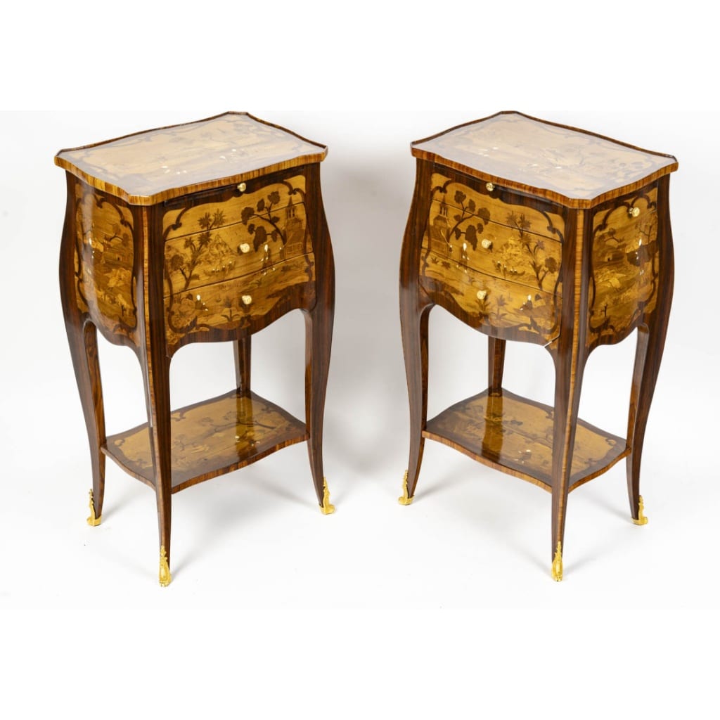 Paire de chevets de style Louis XV. | Biron 
