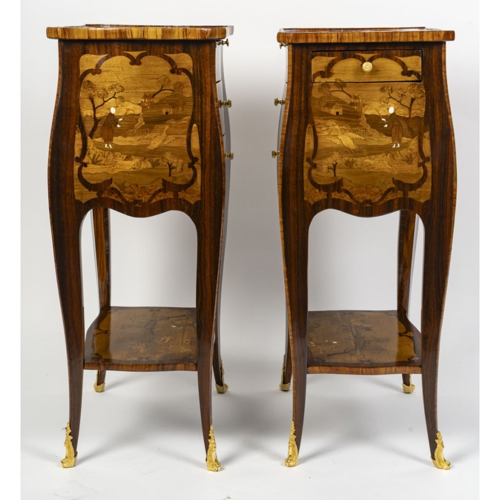 Paire de chevets de style Louis XV. | Biron 