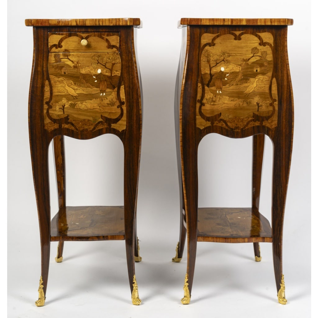 Paire de chevets de style Louis XV. | Biron 