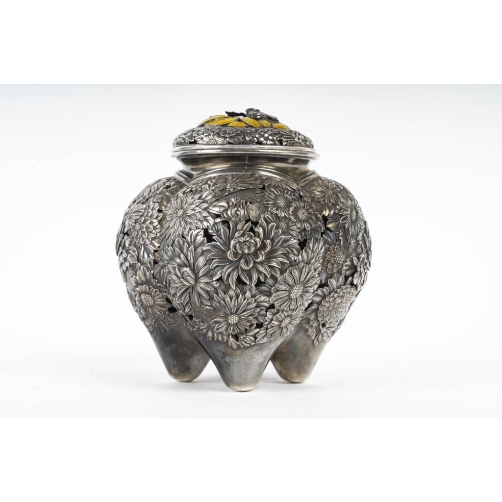 Brûle-parfum japonais en argent | Biron 