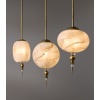 Suspensions in Brass with Painted Glass Globes | Biron 