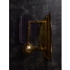 Brass and Murano Glass Large modernist Wall Sconces | Biron 