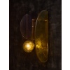 Brass and Murano Glass Large modernist Wall Sconces | Biron 