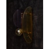 Brass and Murano Glass Large modernist Wall Sconces | Biron 