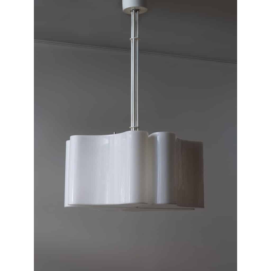 Metal and Plexi Ciondolo Ambasciata Chandelier by Vittorio Introini for Stilnovo | Biron 
