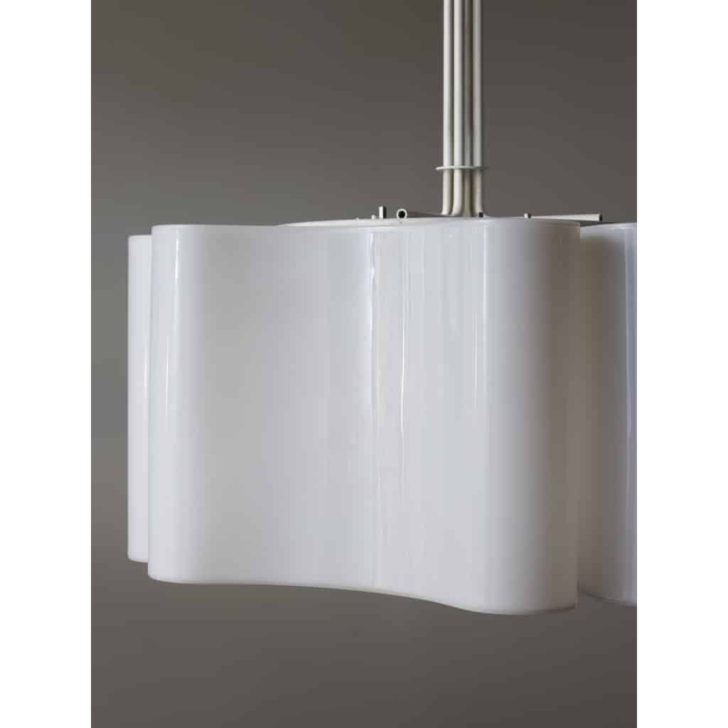 Metal and Plexi Ciondolo Ambasciata Chandelier by Vittorio Introini for Stilnovo | Biron 