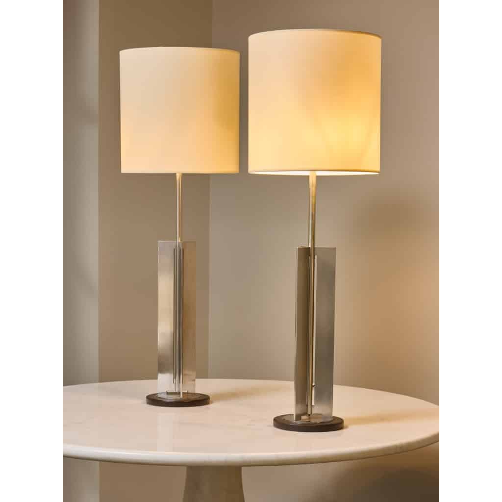 Pair of Steel Vintage Table Lamps | Biron 