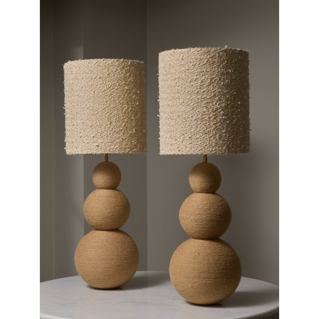Pair of Table Lamp Wrapped in Rope | Biron 