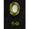 Mithe Espelt Flower Shaped Mirror With Orange Petals | Biron 