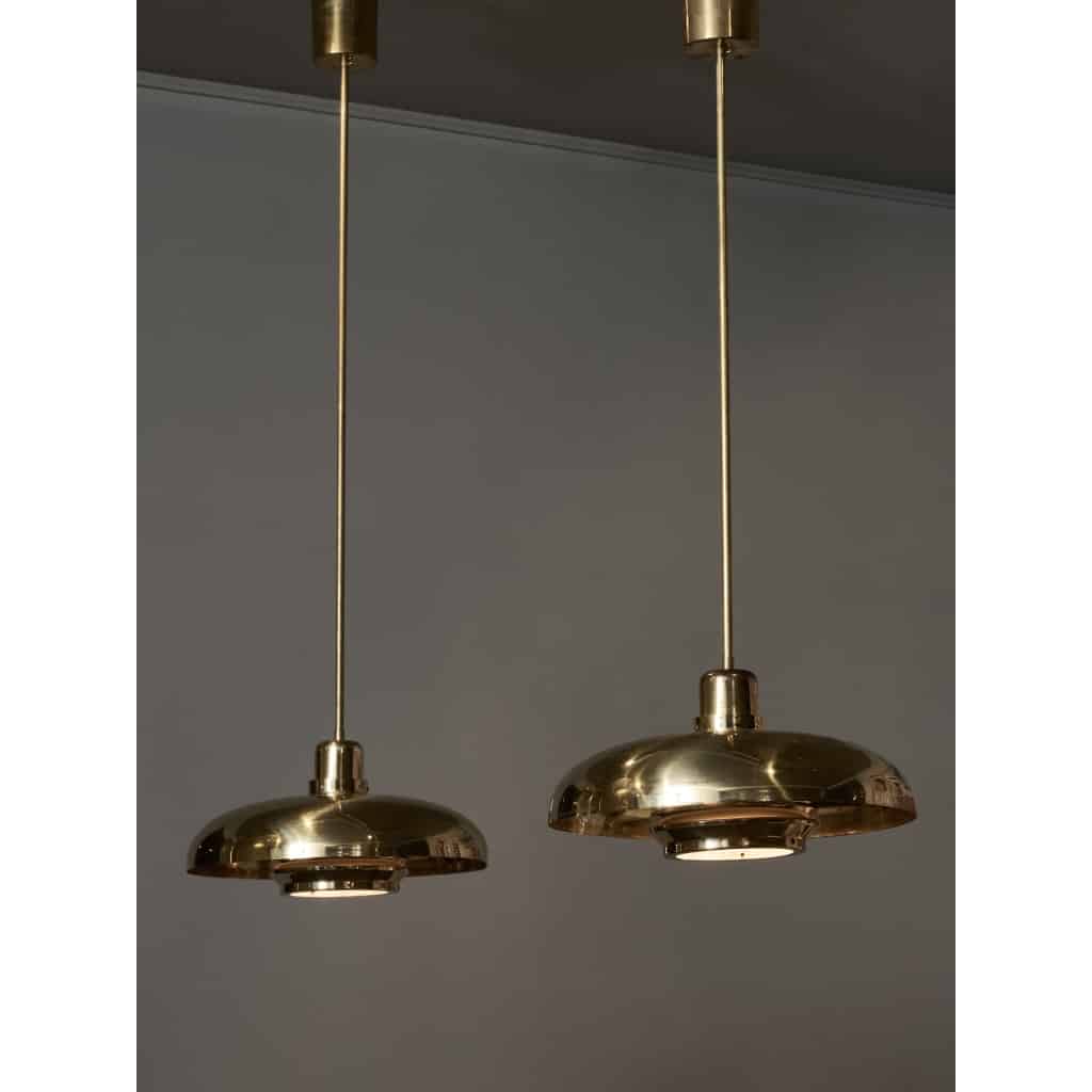 Pair of Brass Suspensions by Hans Agne Jakobsson | Biron 