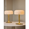 Pair of Brass and Acrylic Knubbling Table Lamps by Anders Pherson | Biron 