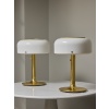 Pair of Brass and Acrylic Knubbling Table Lamps by Anders Pherson | Biron 