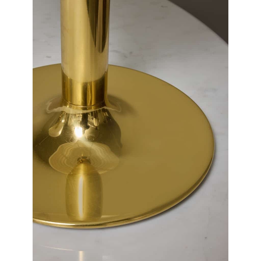 Pair of Brass and Acrylic Knubbling Table Lamps by Anders Pherson | Biron 