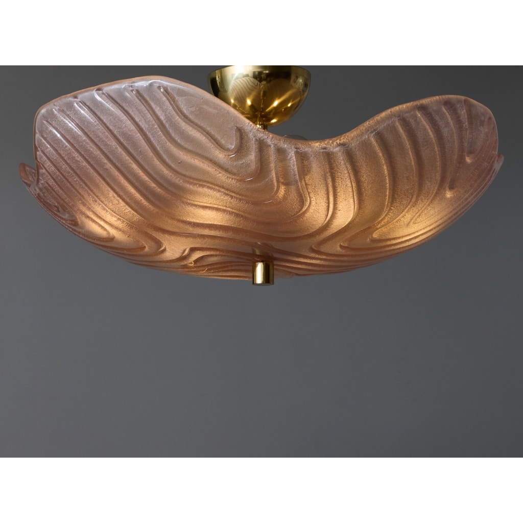 Pink Murano Glass Flush Mount | Biron 