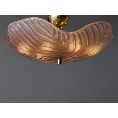Pink Murano Glass Flush Mount