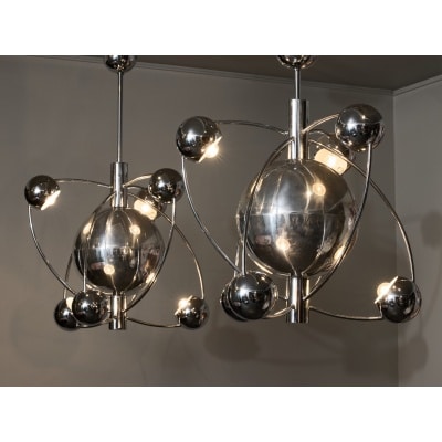 Space Age Chandeliers by Reggiani