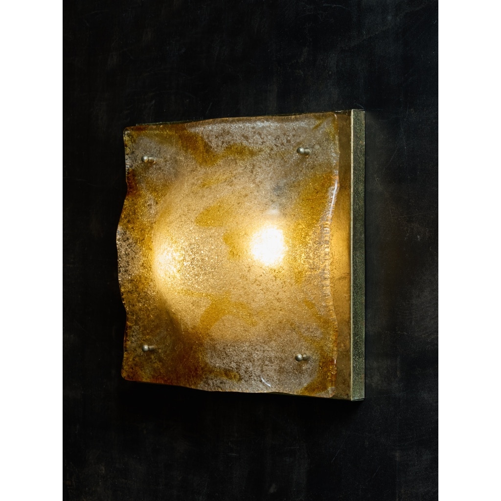 Two Pairs of Toni Zuccheri for Mazzega Murano Glass Wall Sconces | Biron 