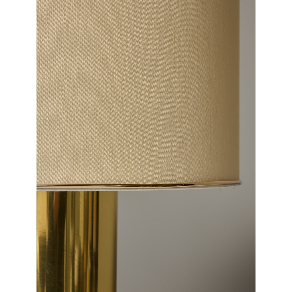 Pair of Brass Cylindrical Lamps | Biron 