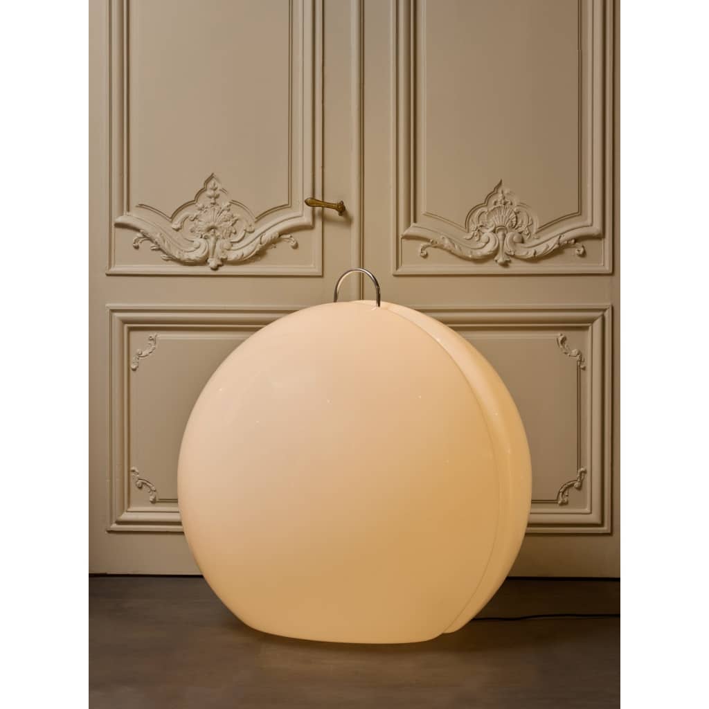 Impressive Vintage Plexi Spherical Floor Lamp | Biron 