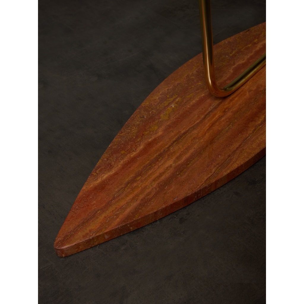 Floor Lamp in Marble, Brass and paper by Diego Mardegan | Biron 