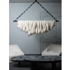 Long Chandelier in Iron and Ceramic by Olivia Cognet | Biron 