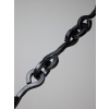 Long Chandelier in Iron and Ceramic by Olivia Cognet | Biron 