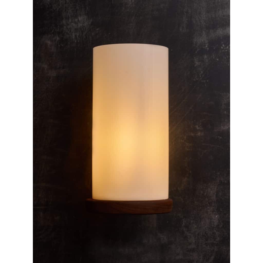 Teak and Acrylic Wall Sconces by Luxus | Biron 