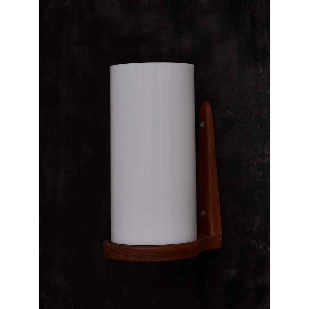 Teak and Acrylic Wall Sconces by Luxus | Biron 