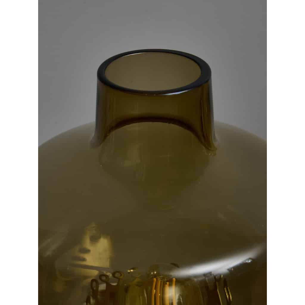Pair of Hans-Agne Jakobsson Brass and Glass B102 Table Lamps | Biron 
