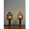 Pair of Hans-Agne Jakobsson Brass and Glass B102 Table Lamps | Biron 