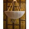 Plaster Bowl Chandelier with Inner Lighting | Biron 