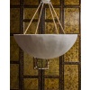 Plaster Bowl Chandelier with Inner Lighting | Biron 