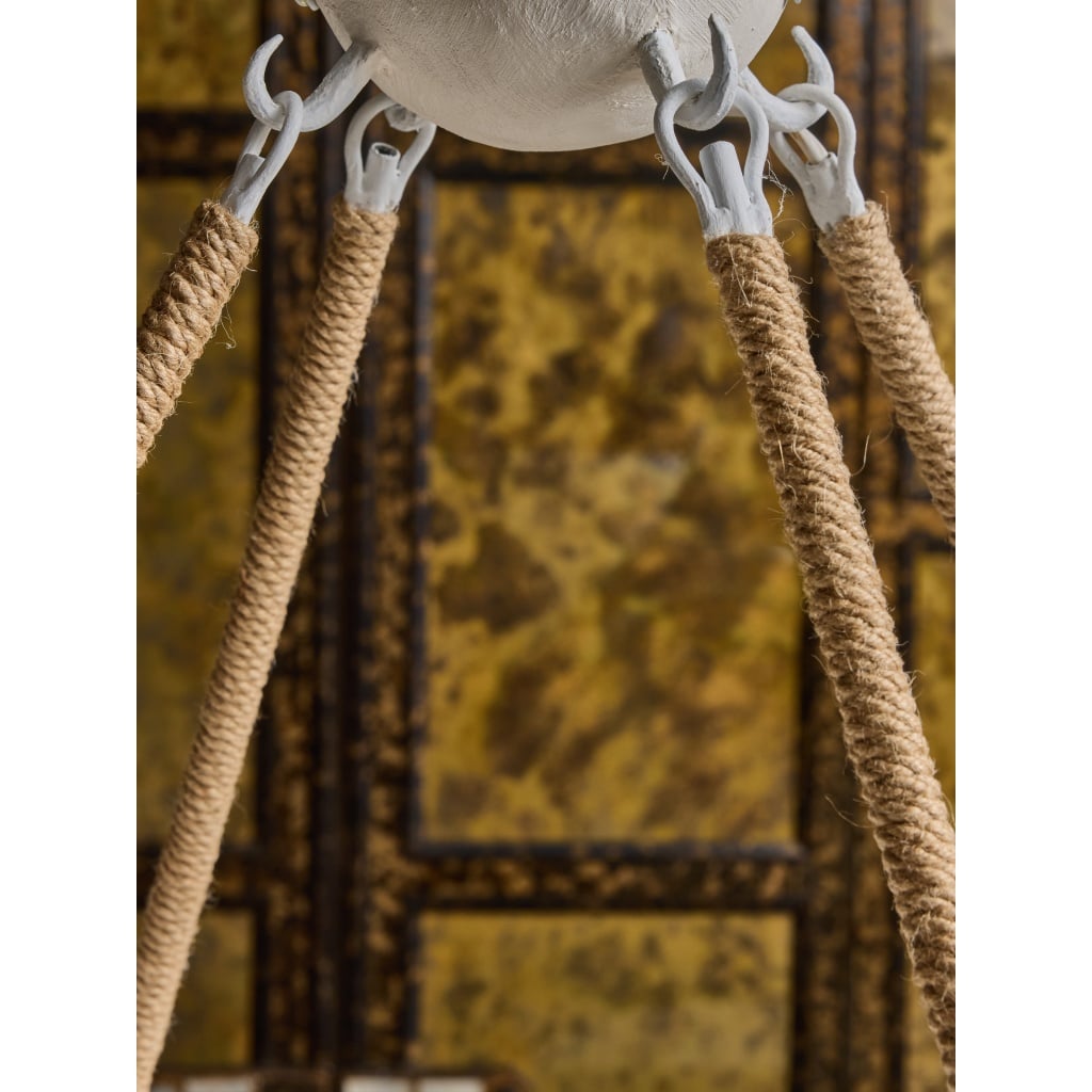Plaster Bowl Chandelier with Inner Lighting | Biron 