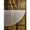 Plaster Bowl Chandelier with Inner Lighting | Biron 