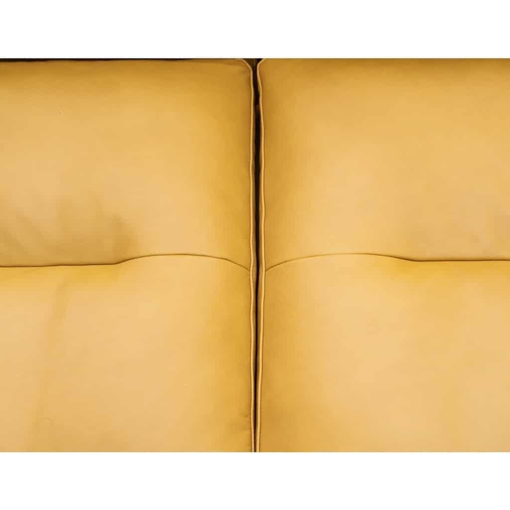 Anderssen & Voll , Canapé 2 Places Cuir Cognac/Aluminium Poli ,Inland AV22. | Biron 
