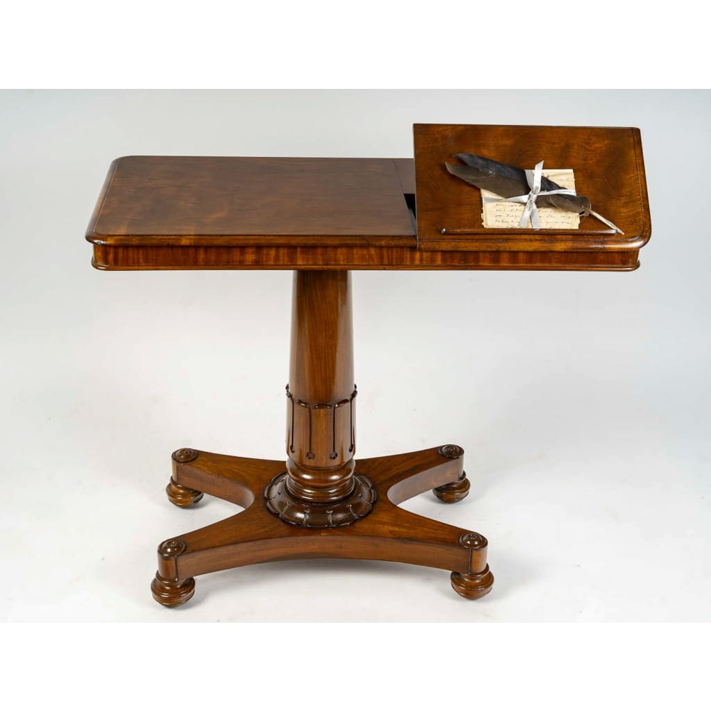 Table d’alité à système en acajou époque Restauration vers 1820-1830 | Biron 