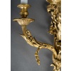 Paire de grandes appliques Pampres et Passementerie en bronze ciselé et doré d’après Quentin-Claude Pitoin | Biron 
