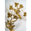 Série de six appliques à trois lumières de style Louis XV en bronze ciselé et doré vers 1880-1890 | Biron 