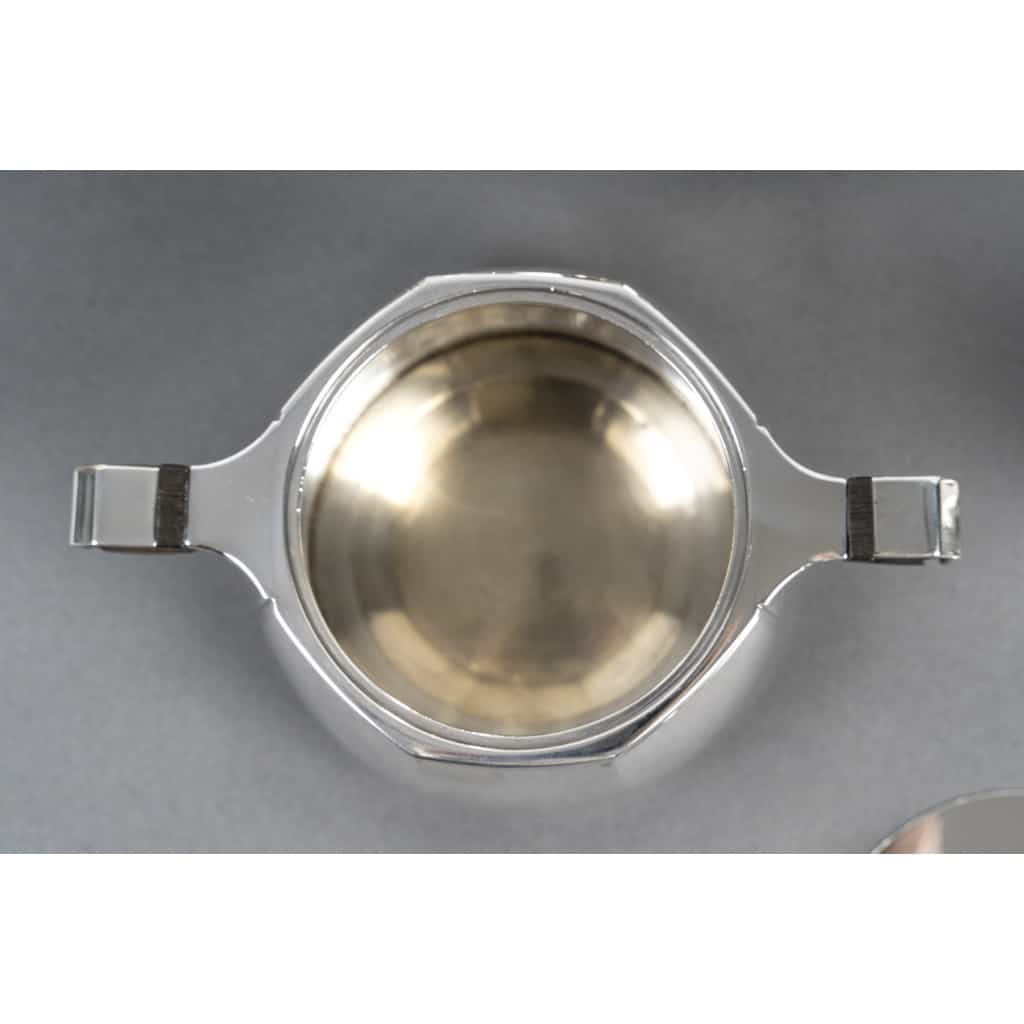Jean E Puiforcat Service thé café 4 Pièces argent massif Art Déco CIRCA 1930 | Biron 