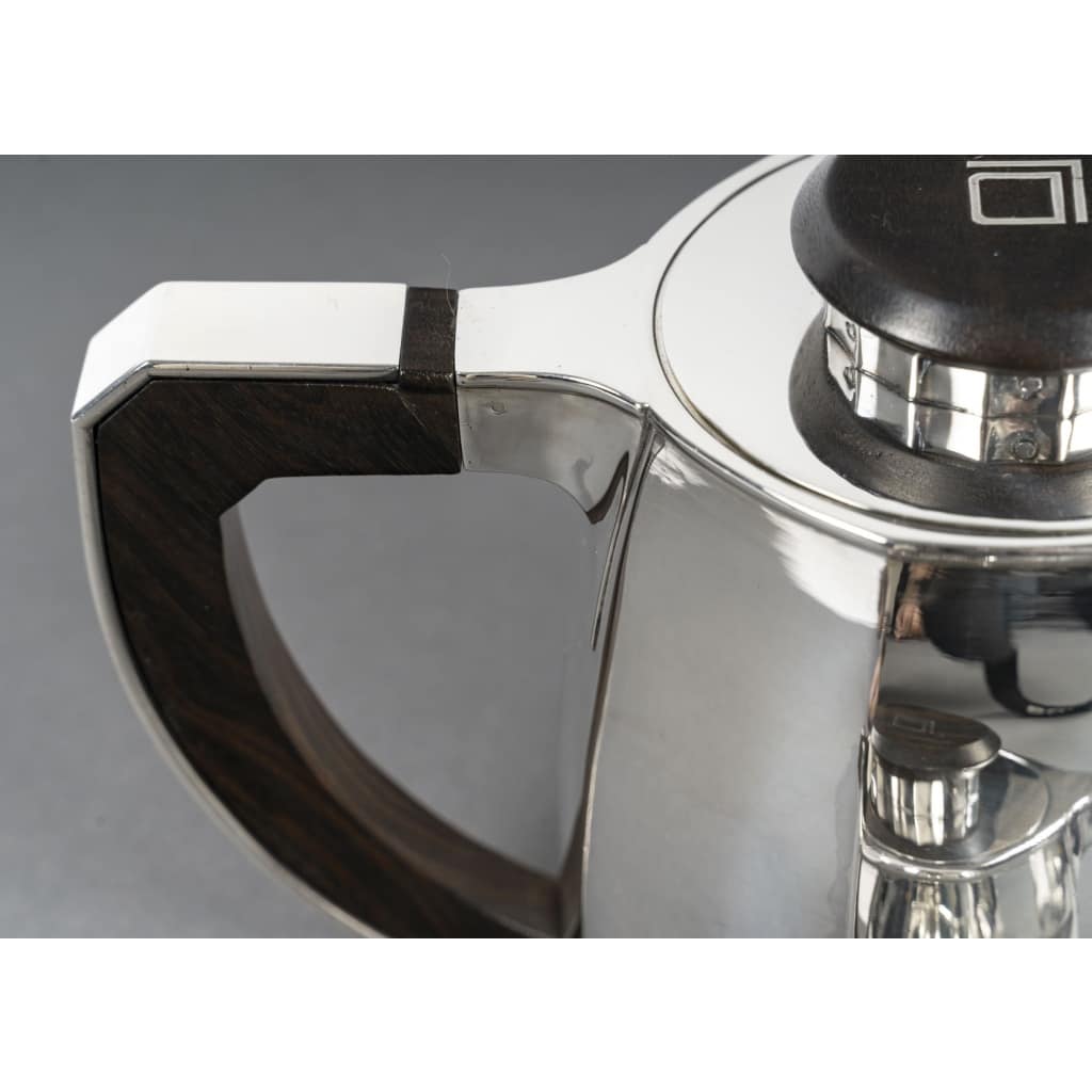 Jean E Puiforcat Service thé café 4 Pièces argent massif Art Déco CIRCA 1930 | Biron 