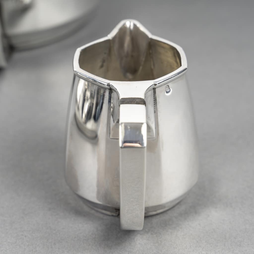 Jean E Puiforcat Service thé café 4 Pièces argent massif Art Déco CIRCA 1930 | Biron 