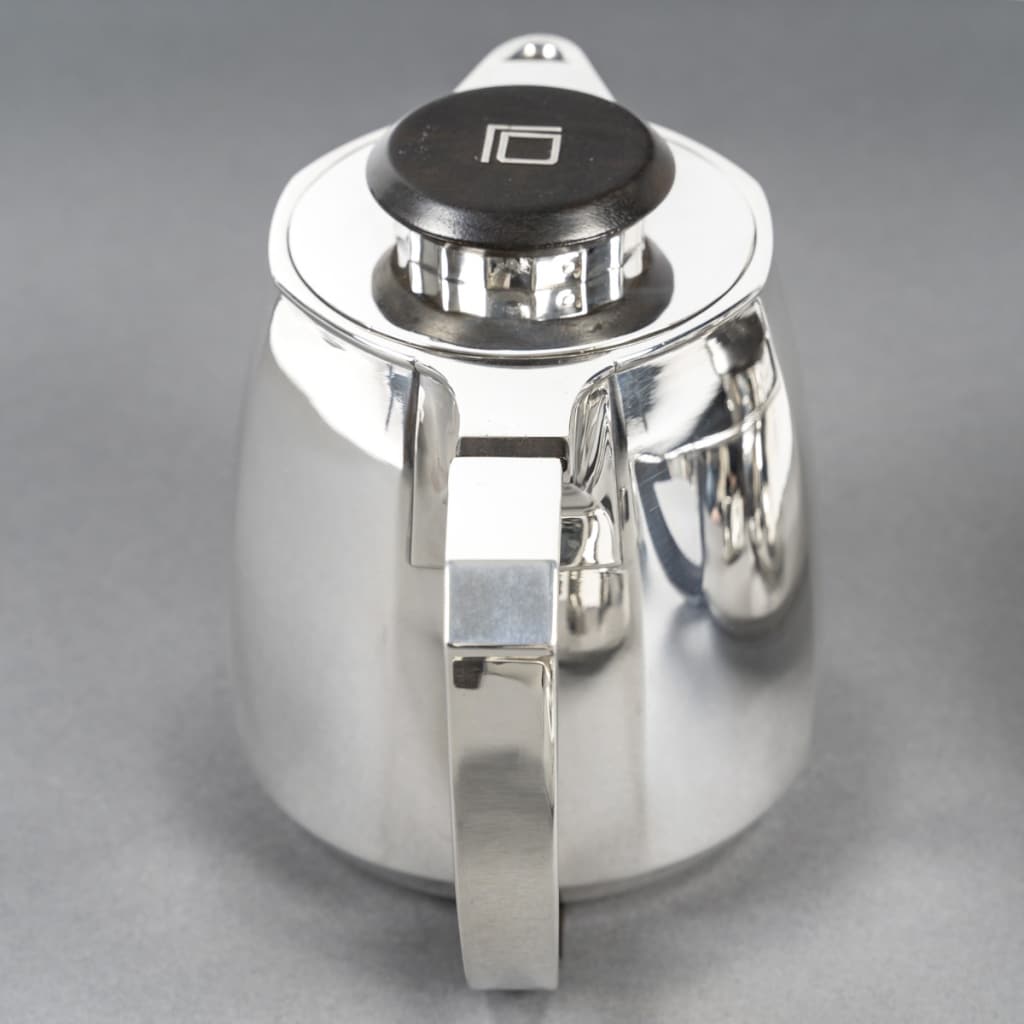 Jean E Puiforcat Service thé café 4 Pièces argent massif Art Déco CIRCA 1930 | Biron 