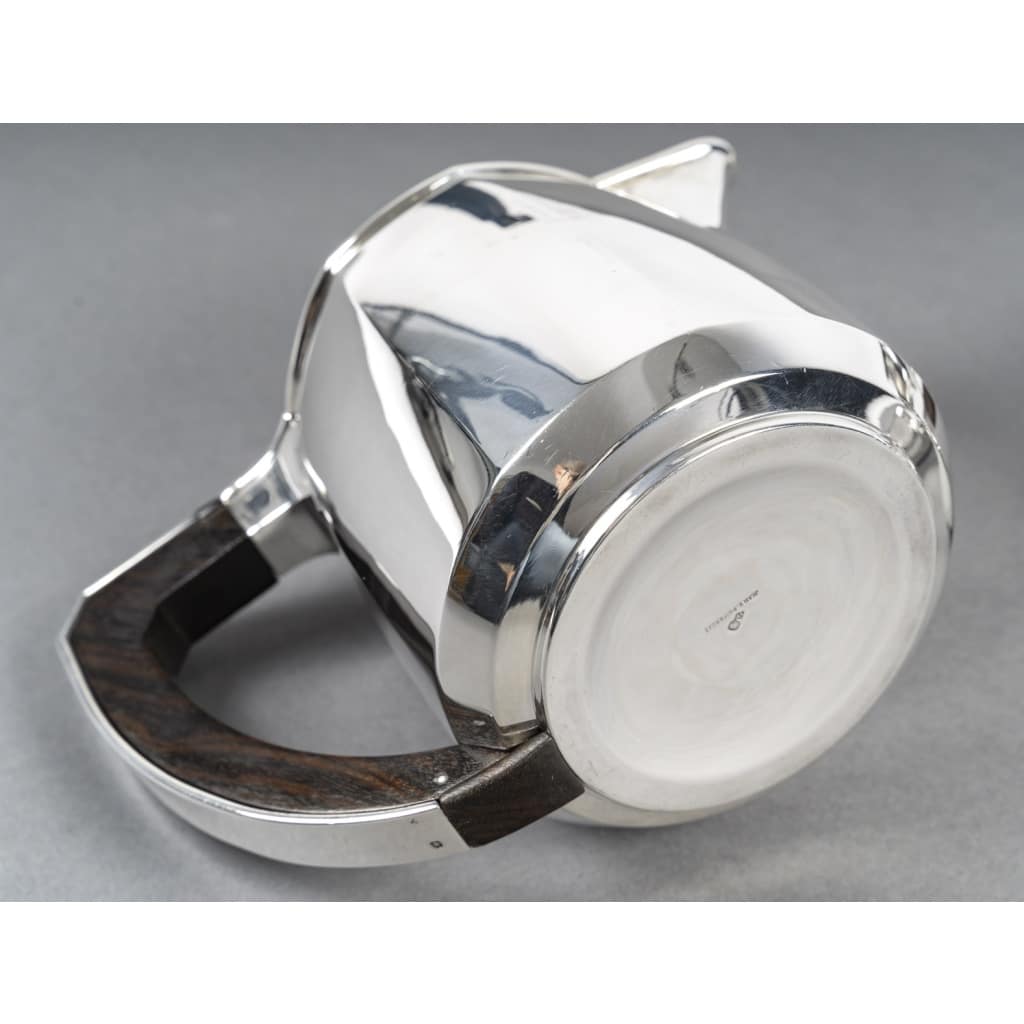 Jean E Puiforcat Service thé café 4 Pièces argent massif Art Déco CIRCA 1930 | Biron 