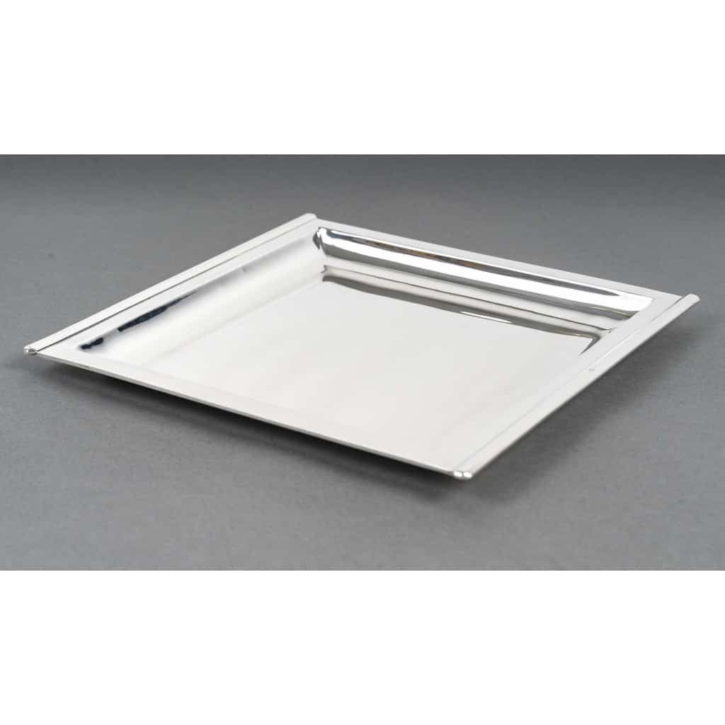 CARDEILHAC – Plat carré en argent massif époque ART DECO | Biron 